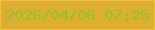 文字の大きさ：4、枠の色：f1c13a、背景の色：deae34、文字の色：8ec528 無料ブログパーツのブログ時計
