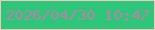 文字の大きさ：3、枠の色：f1c6bd、背景の色：2dc67b、文字の色：b285a1 無料ブログパーツのブログ時計