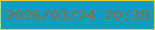 文字の大きさ：1、枠の色：f1cb36、背景の色：129cbe、文字の色：906c3c 無料ブログパーツのブログ時計