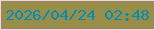 文字の大きさ：1、枠の色：f1cff6、背景の色：988d49、文字の色：048db2 無料ブログパーツのブログ時計