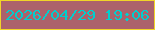 文字の大きさ：2、枠の色：f1d528、背景の色：ac626b、文字の色：01cfce 無料ブログパーツのブログ時計