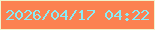 文字の大きさ：3、枠の色：f1f3cc、背景の色：fc8251、文字の色：88edf7 無料ブログパーツのブログ時計