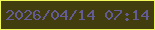 文字の大きさ：3、枠の色：f1f75a、背景の色：423d0e、文字の色：625b96 無料ブログパーツのブログ時計