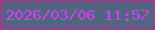 文字の大きさ：1、枠の色：f20c92、背景の色：506781、文字の色：d43beb 無料ブログパーツのブログ時計