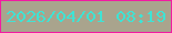 文字の大きさ：3、枠の色：f21ba2、背景の色：a9a48d、文字の色：3fe3d4 無料ブログパーツのブログ時計
