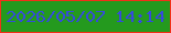 文字の大きさ：1、枠の色：f23019、背景の色：249a1e、文字の色：354bdc 無料ブログパーツのブログ時計