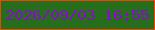 文字の大きさ：2、枠の色：f24206、背景の色：276e1c、文字の色：8b0bcc 無料ブログパーツのブログ時計