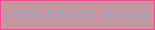 文字の大きさ：5、枠の色：f24a99、背景の色：c6959d、文字の色：97a7ca 無料ブログパーツのブログ時計
