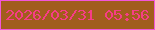 文字の大きさ：1、枠の色：f256da、背景の色：a15d1d、文字の色：f63d86 無料ブログパーツのブログ時計