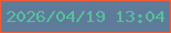 文字の大きさ：3、枠の色：f25b35、背景の色：5e7c9a、文字の色：55c19c 無料ブログパーツのブログ時計
