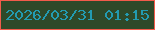 文字の大きさ：5、枠の色：f25b4b、背景の色：2e4929、文字の色：239bb1 無料ブログパーツのブログ時計