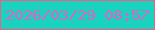文字の大きさ：1、枠の色：f25c86、背景の色：1ad3bf、文字の色：dd64c3 無料ブログパーツのブログ時計