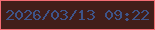 文字の大きさ：2、枠の色：f26c74、背景の色：411e1a、文字の色：3e5489 無料ブログパーツのブログ時計