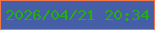 文字の大きさ：1、枠の色：f27546、背景の色：465ea5、文字の色：26ad13 無料ブログパーツのブログ時計