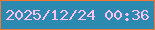 文字の大きさ：4、枠の色：f27735、背景の色：2c89b0、文字の色：fbc1fa 無料ブログパーツのブログ時計