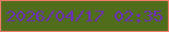 文字の大きさ：2、枠の色：f27d6d、背景の色：506d1b、文字の色：6d2dbb 無料ブログパーツのブログ時計