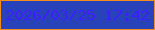 文字の大きさ：3、枠の色：f28c1d、背景の色：2842b9、文字の色：3e1efc 無料ブログパーツのブログ時計