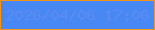 文字の大きさ：2、枠の色：f2951a、背景の色：4888f5、文字の色：5d8cf0 無料ブログパーツのブログ時計