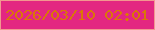 文字の大きさ：2、枠の色：f29790、背景の色：e32781、文字の色：da7708 無料ブログパーツのブログ時計