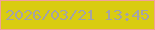 文字の大きさ：1、枠の色：f2a19a、背景の色：d9cc11、文字の色：a4a3a6 無料ブログパーツのブログ時計