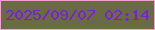 文字の大きさ：4、枠の色：f2a2d0、背景の色：6a6b45、文字の色：7b1fd6 無料ブログパーツのブログ時計