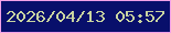 文字の大きさ：3、枠の色：f2a2e8、背景の色：080f6b、文字の色：c8d4a1 無料ブログパーツのブログ時計