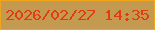 文字の大きさ：3、枠の色：f2a41a、背景の色：c49950、文字の色：e13d0e 無料ブログパーツのブログ時計