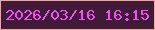 文字の大きさ：2、枠の色：f2a69d、背景の色：401b38、文字の色：f74bf8 無料ブログパーツのブログ時計