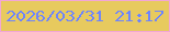 文字の大きさ：1、枠の色：f2a6d5、背景の色：e7ca5e、文字の色：6d84fe 無料ブログパーツのブログ時計