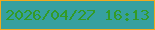文字の大きさ：2、枠の色：f2a91d、背景の色：36a09f、文字の色：339b26 無料ブログパーツのブログ時計