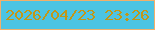 文字の大きさ：2、枠の色：f2af6a、背景の色：4cc4e3、文字の色：c29717 無料ブログパーツのブログ時計