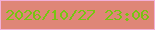 文字の大きさ：1、枠の色：f2b0d7、背景の色：df8677、文字の色：77c512 無料ブログパーツのブログ時計