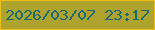 文字の大きさ：1、枠の色：f2bd13、背景の色：aea42d、文字の色：196a77 無料ブログパーツのブログ時計