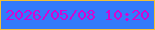 文字の大きさ：1、枠の色：f2bf36、背景の色：337afb、文字の色：d306d2 無料ブログパーツのブログ時計