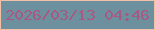 文字の大きさ：4、枠の色：f2c0a7、背景の色：6c909e、文字の色：a75984 無料ブログパーツのブログ時計