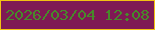 文字の大きさ：3、枠の色：f2c113、背景の色：7f1954、文字の色：478a2a 無料ブログパーツのブログ時計