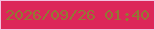 文字の大きさ：1、枠の色：f2c1df、背景の色：dc2659、文字の色：927833 無料ブログパーツのブログ時計