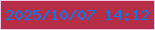 文字の大きさ：2、枠の色：f2c7e6、背景の色：b62d46、文字の色：0078f8 無料ブログパーツのブログ時計