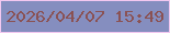 文字の大きさ：5、枠の色：f2c8f0、背景の色：858ebf、文字の色：8a5254 無料ブログパーツのブログ時計