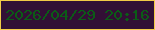 文字の大きさ：3、枠の色：f2cb47、背景の色：321035、文字の色：0b5c16 無料ブログパーツのブログ時計