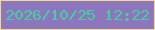 文字の大きさ：2、枠の色：f2da87、背景の色：8c77bf、文字の色：46d09d 無料ブログパーツのブログ時計