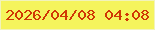 文字の大きさ：5、枠の色：f2f3bb、背景の色：f5f45d、文字の色：d03705 無料ブログパーツのブログ時計