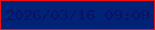 文字の大きさ：4、枠の色：f30e13、背景の色：012377、文字の色：0b1163 無料ブログパーツのブログ時計