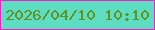 文字の大きさ：4、枠の色：f321c4、背景の色：5dddc1、文字の色：62911f 無料ブログパーツのブログ時計