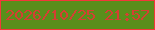 文字の大きさ：5、枠の色：f33739、背景の色：5a8e1b、文字の色：d53f32 無料ブログパーツのブログ時計
