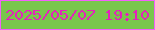 文字の大きさ：1、枠の色：f35ffa、背景の色：79c64c、文字の色：e422bc 無料ブログパーツのブログ時計