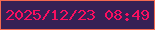 文字の大きさ：2、枠の色：f36950、背景の色：362055、文字の色：f90f60 無料ブログパーツのブログ時計