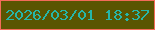 文字の大きさ：4、枠の色：f36b59、背景の色：5a5501、文字の色：26b6a9 無料ブログパーツのブログ時計