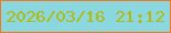 文字の大きさ：3、枠の色：f3771e、背景の色：8ad7e0、文字の色：b2ba0d 無料ブログパーツのブログ時計