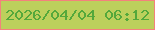 文字の大きさ：3、枠の色：f3827c、背景の色：bcd05c、文字の色：54a83b 無料ブログパーツのブログ時計